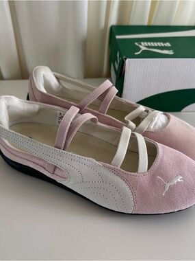 Puma Speedcat Pink Ballet-Style Sneakers  Shoes Size 7Y Women's 8.5